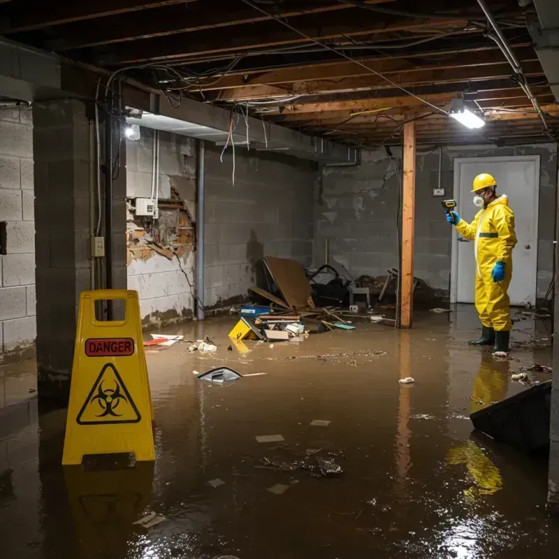 Flooded Basement Electrical Hazard in Etna, PA Property